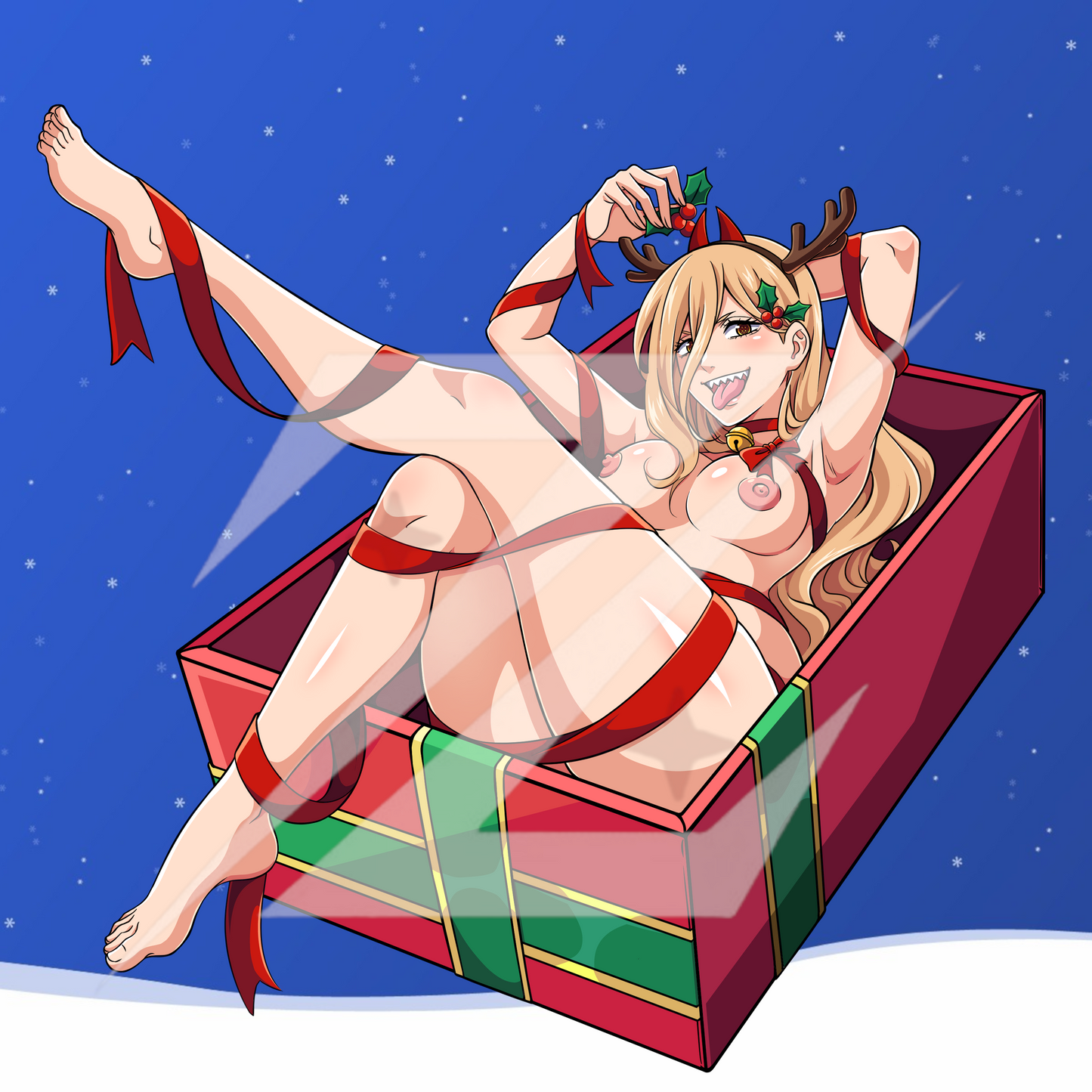 Power in a Gift Box Chainsaw man Pin