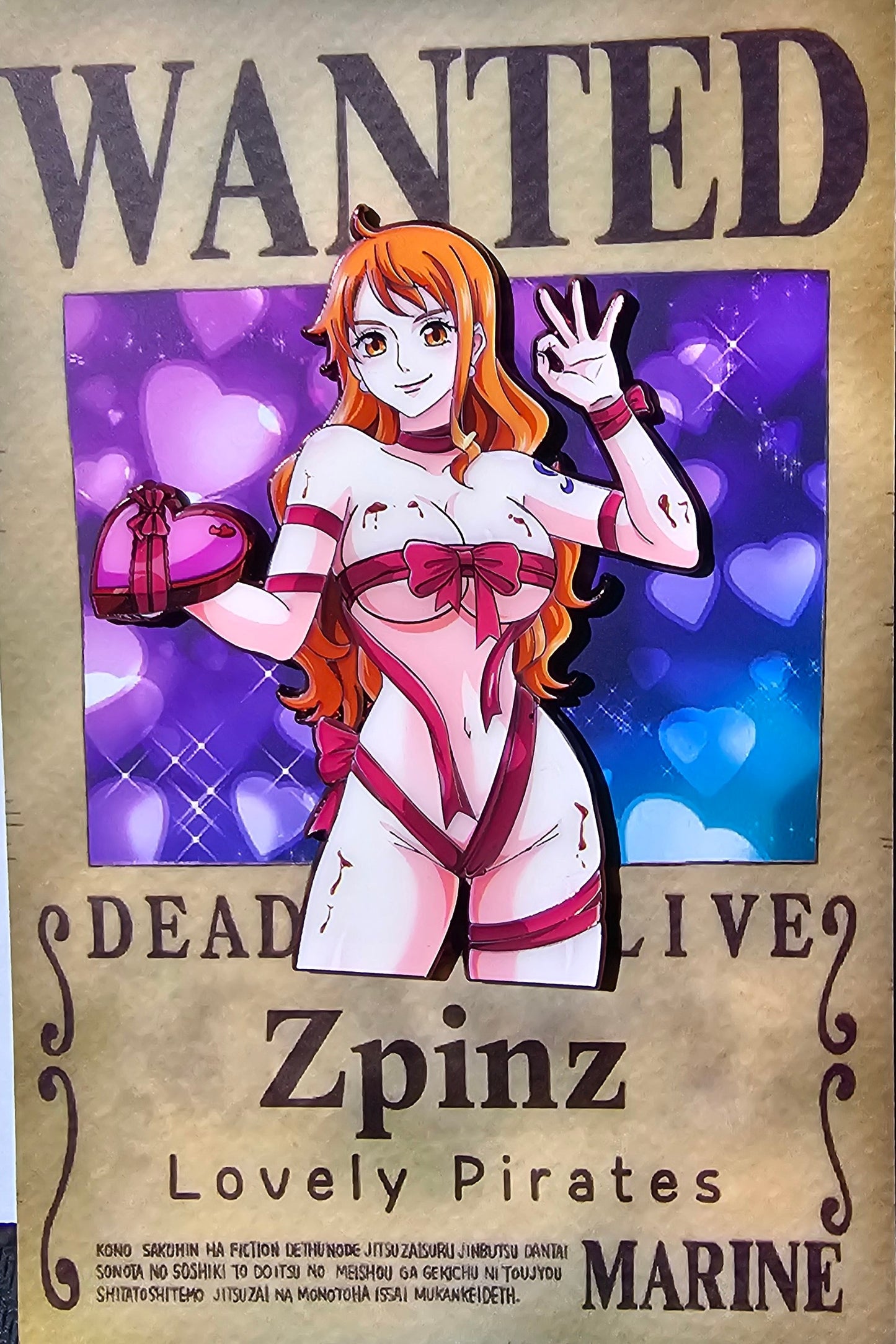 Nami Valentines Pin