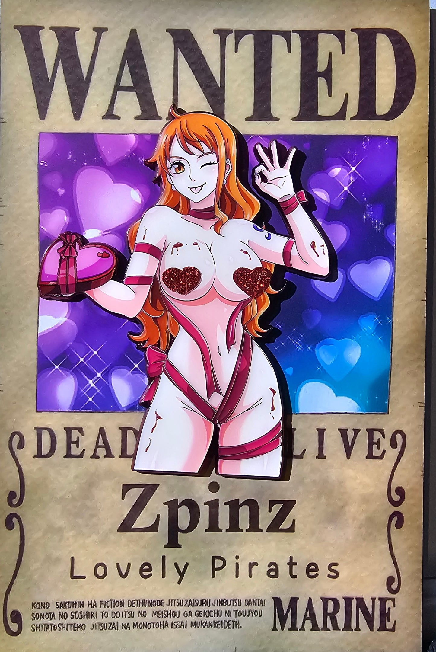 Nami Valentines Pin