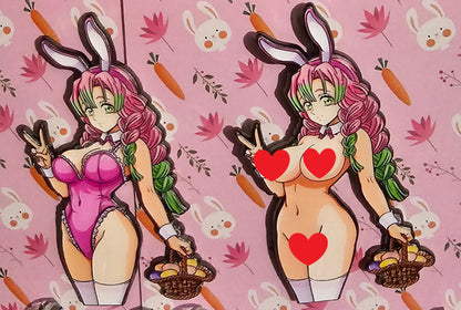 💗🐇 Kanroji Mitsuri Bunny Pin – “Sweetheart Seduction” Edition 💗