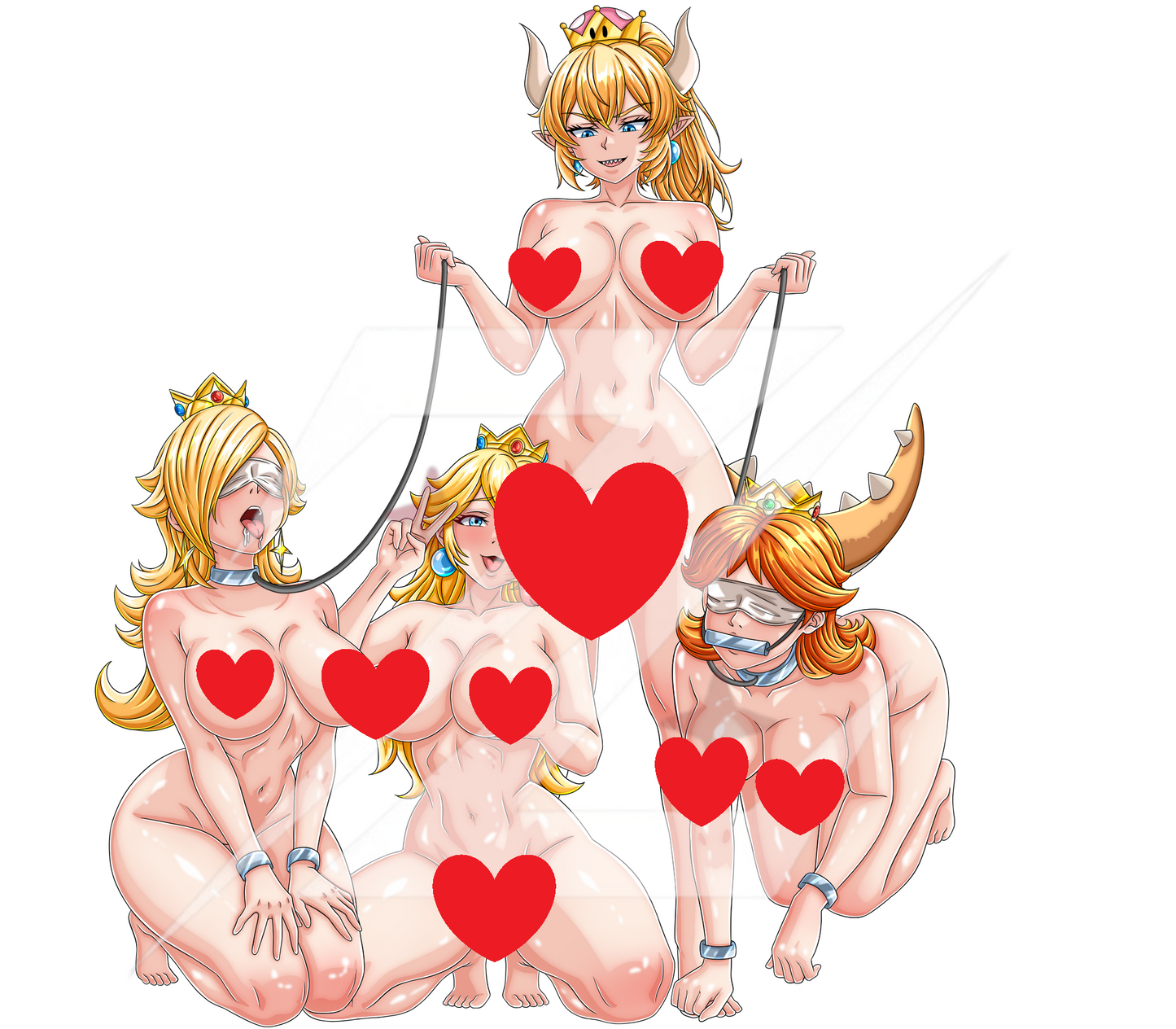 Bowsette and Her Pets Pin