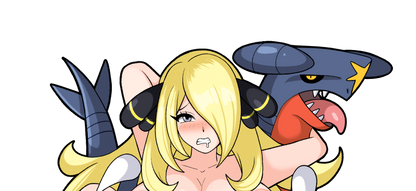 Cynthia and Garchomp Training Hard Pin
