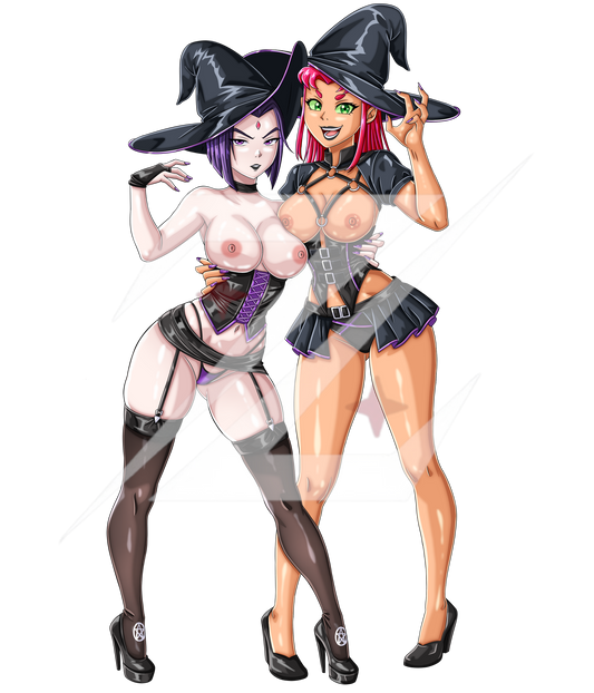 Halloween Raven & Starfire Pin***PRE-ORDER***