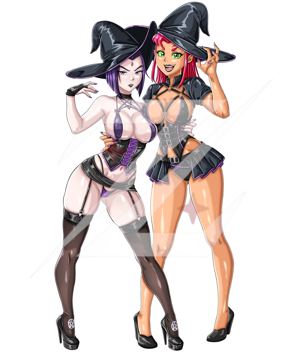 Halloween Raven & Starfire Pin***PRE-ORDER***