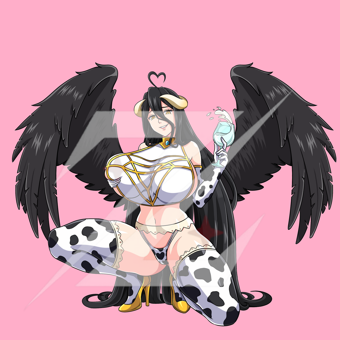 Albedo Succubus Milk Version 2 Pin