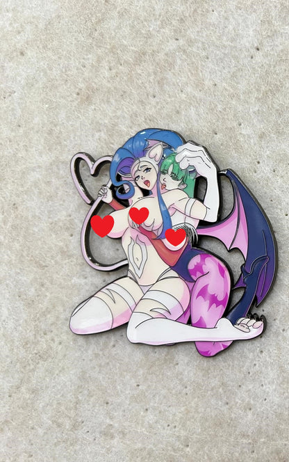 Vampire and her favorite Cat Pin