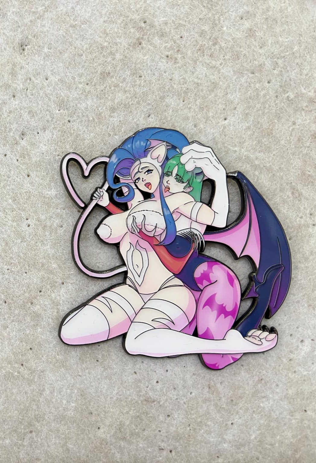 Vampire and her favorite Cat Pin