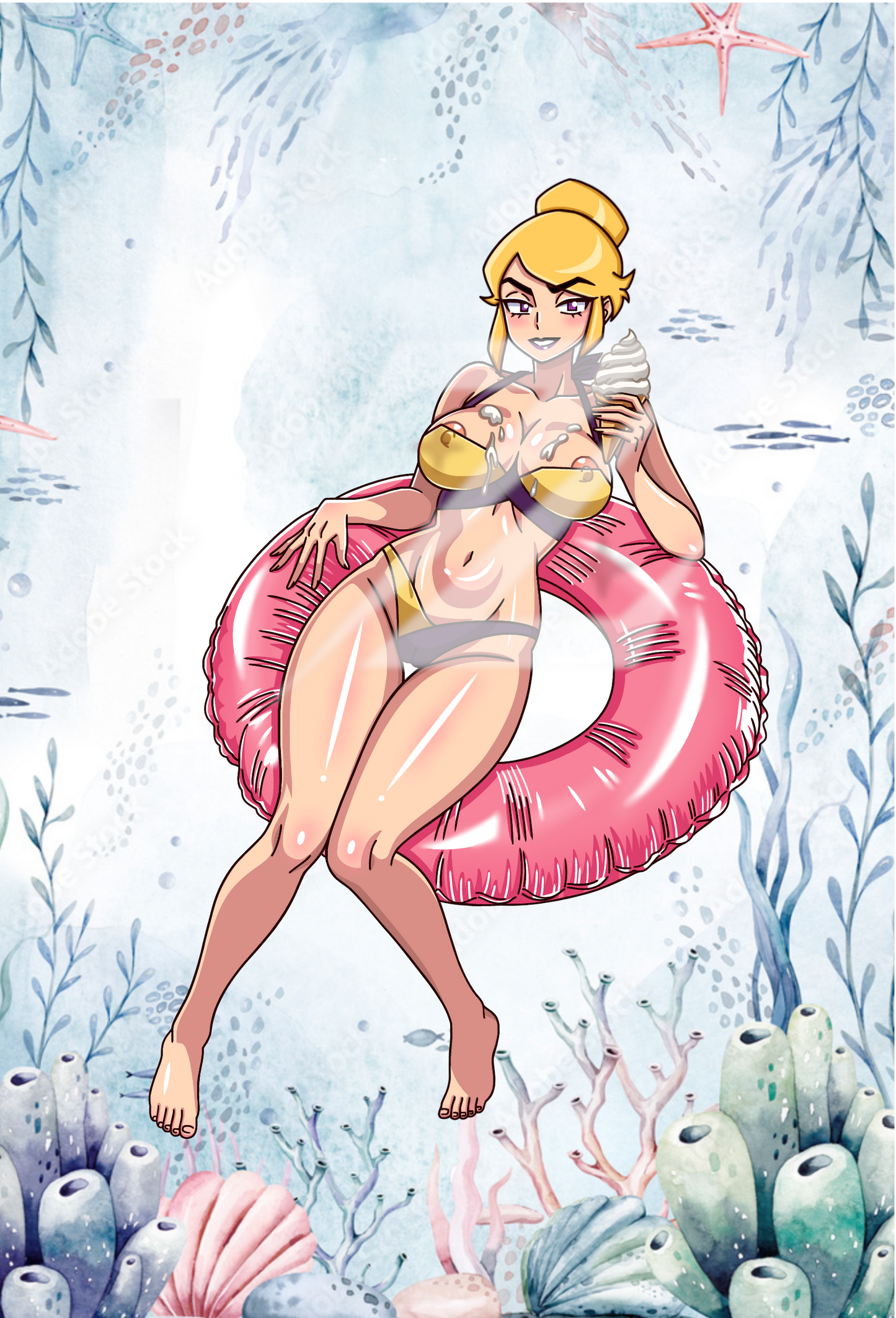 Gameoverse Miss Information "Summer Villain" pin ***PRE-ORDER***