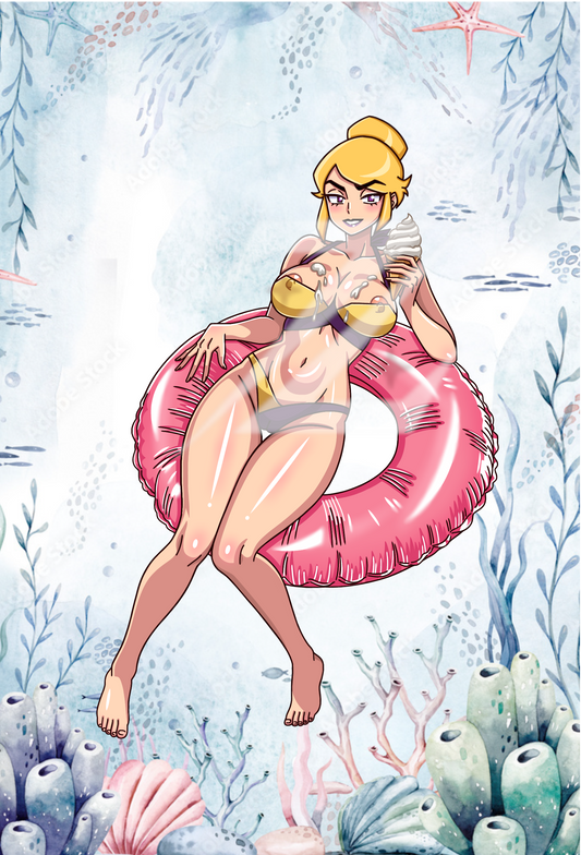 Gameoverse Miss Information "Summer Villain" pin ***PRE-ORDER***