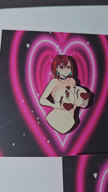 Momo Ayase Valentines Pin