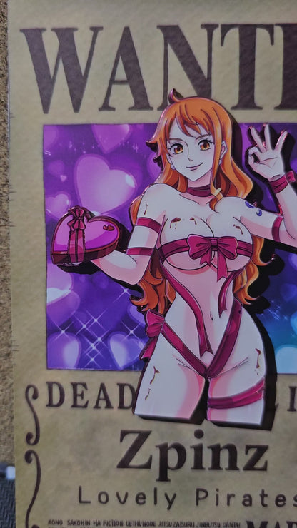 Nami Valentines Pin