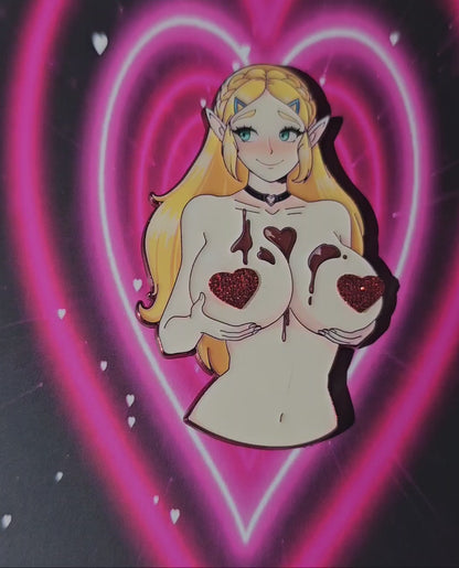 Princess Zelda Valentines Pin