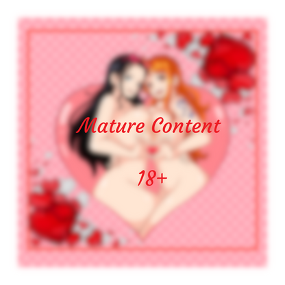 Valentines Day Duo Nico Robin and Nami Waifu Enamel Pin